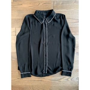 Forever 21 Dress Shirt Black